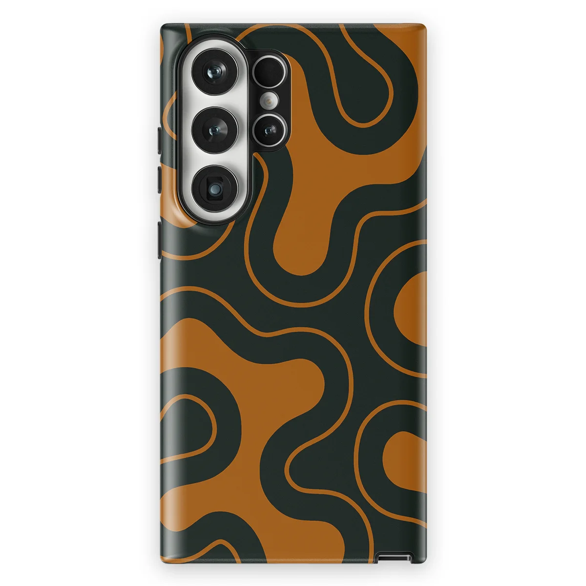 Motion Flow - Organic Circuit - Orange/Black case for Galaxy S23 Ultra - Image 1