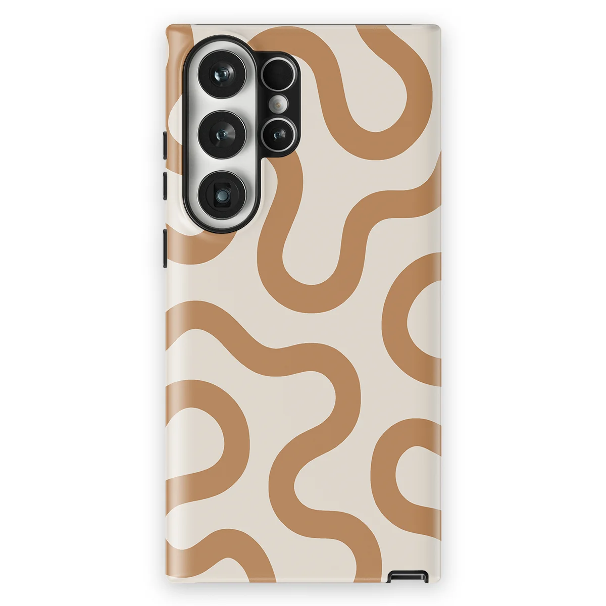 Motion Flow - Warm Whisper - White/Brown case for Galaxy S23 Ultra - Image 1