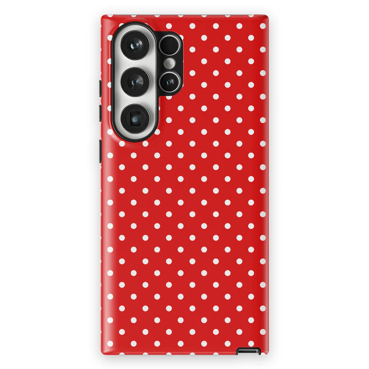 Polka Dots - Classic Red - Red/White case for Galaxy S23 Ultra - Image 1