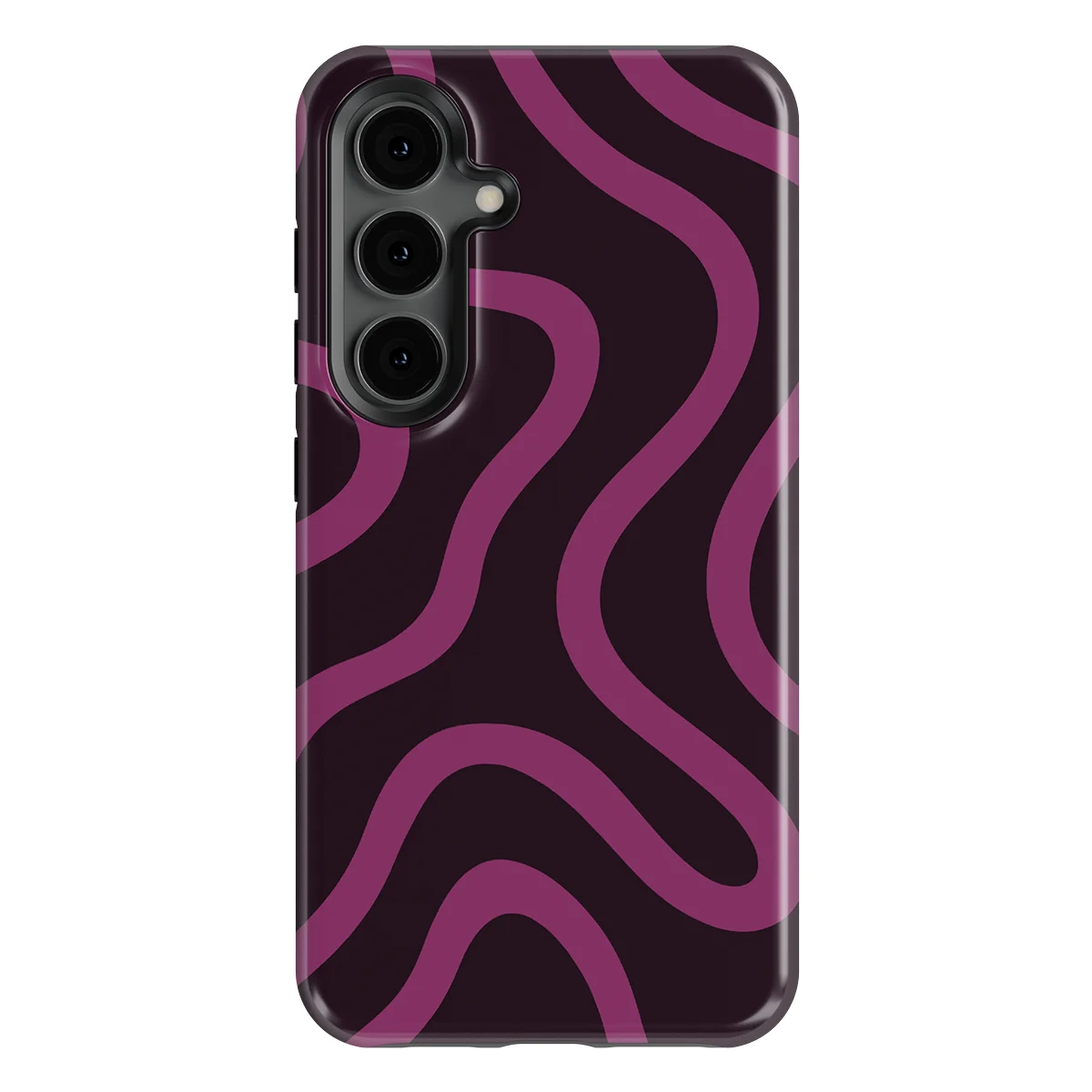 Curvy Lines - Velvet Mood - Purple/Pink case for Galaxy S24 FE - Image 1