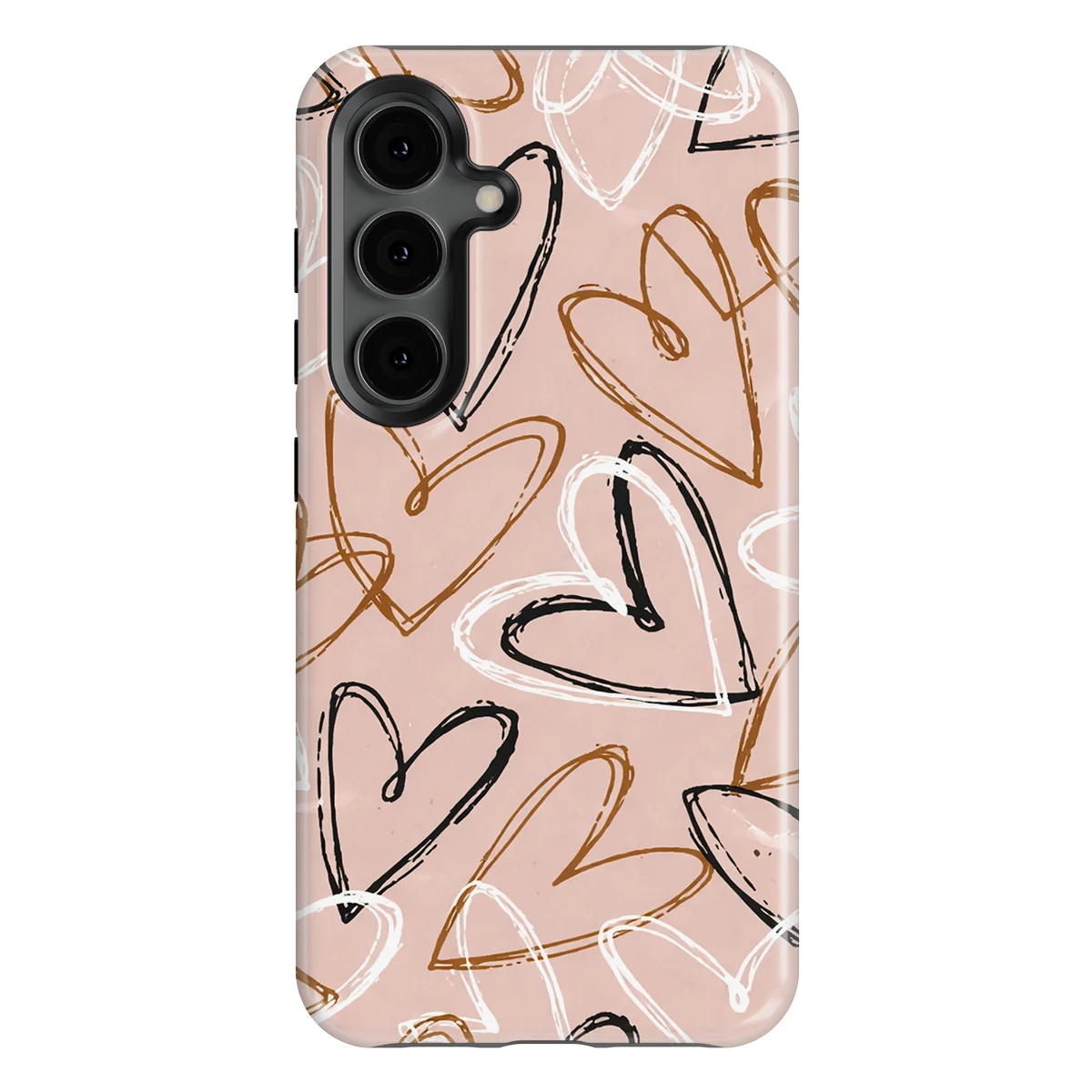 Little Love - Artful Hearts - Pink/Multicolor case for Galaxy S24 FE - Image 1