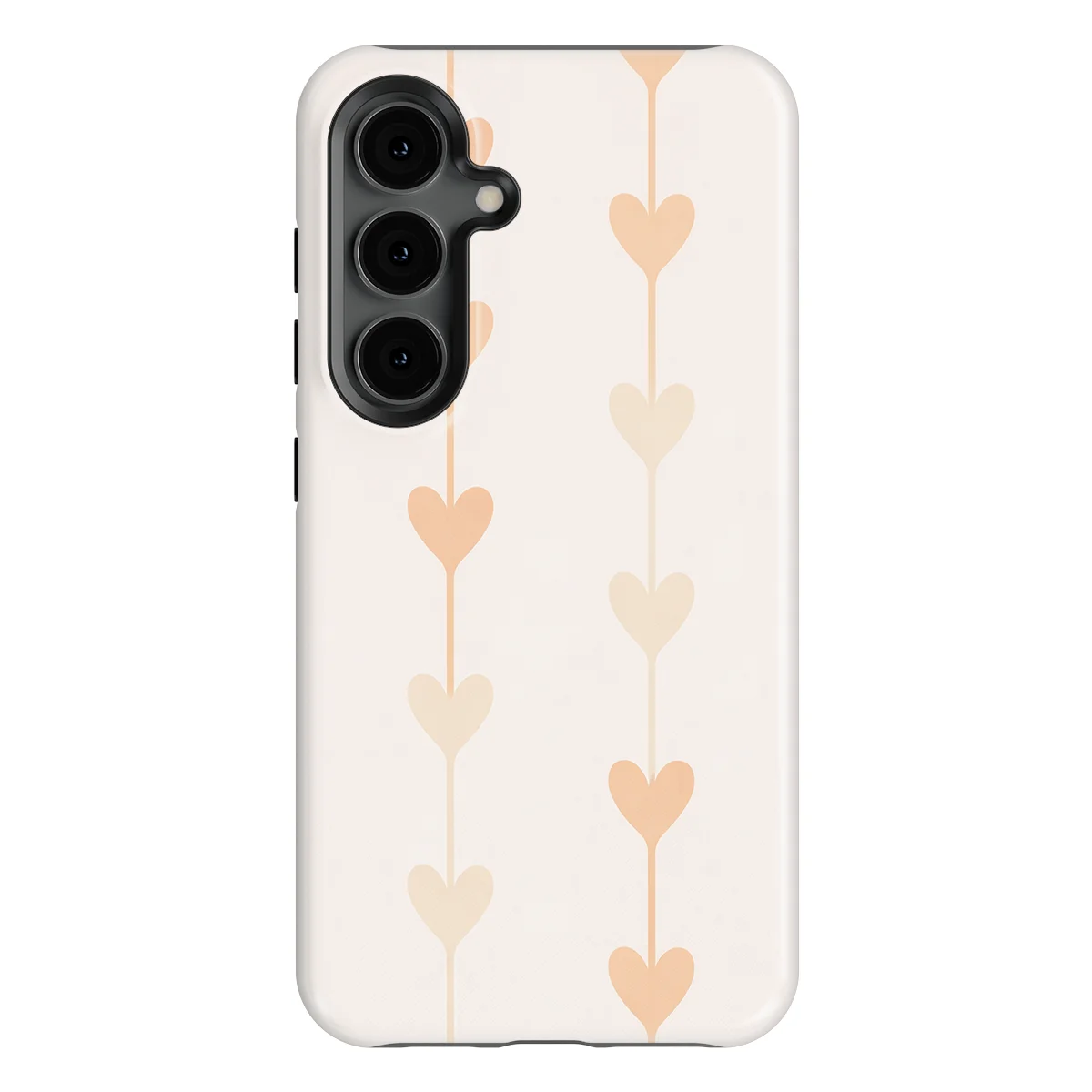 Little Love - Vertical Hearts - Pink/Multicolor case for Galaxy S24 FE - Image 1