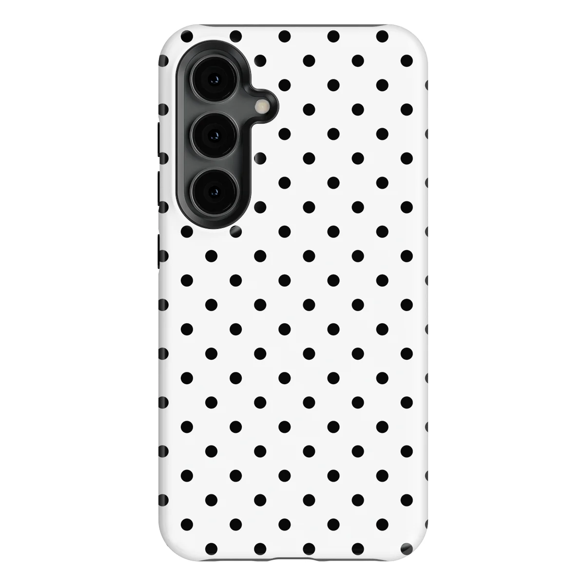 Polka Dots - Mono Dots - White/Black case for Galaxy S24 FE - Image 1
