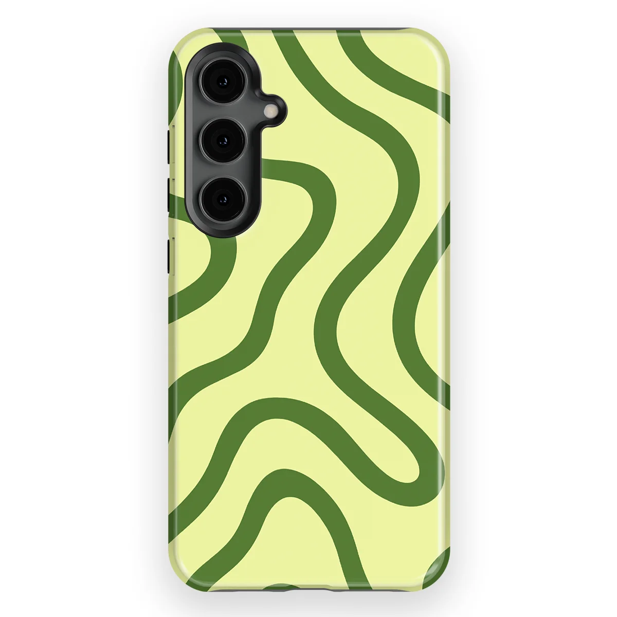 Curvy Lines - Leaf Loop - Green case for Galaxy S24 Plus - Image 1