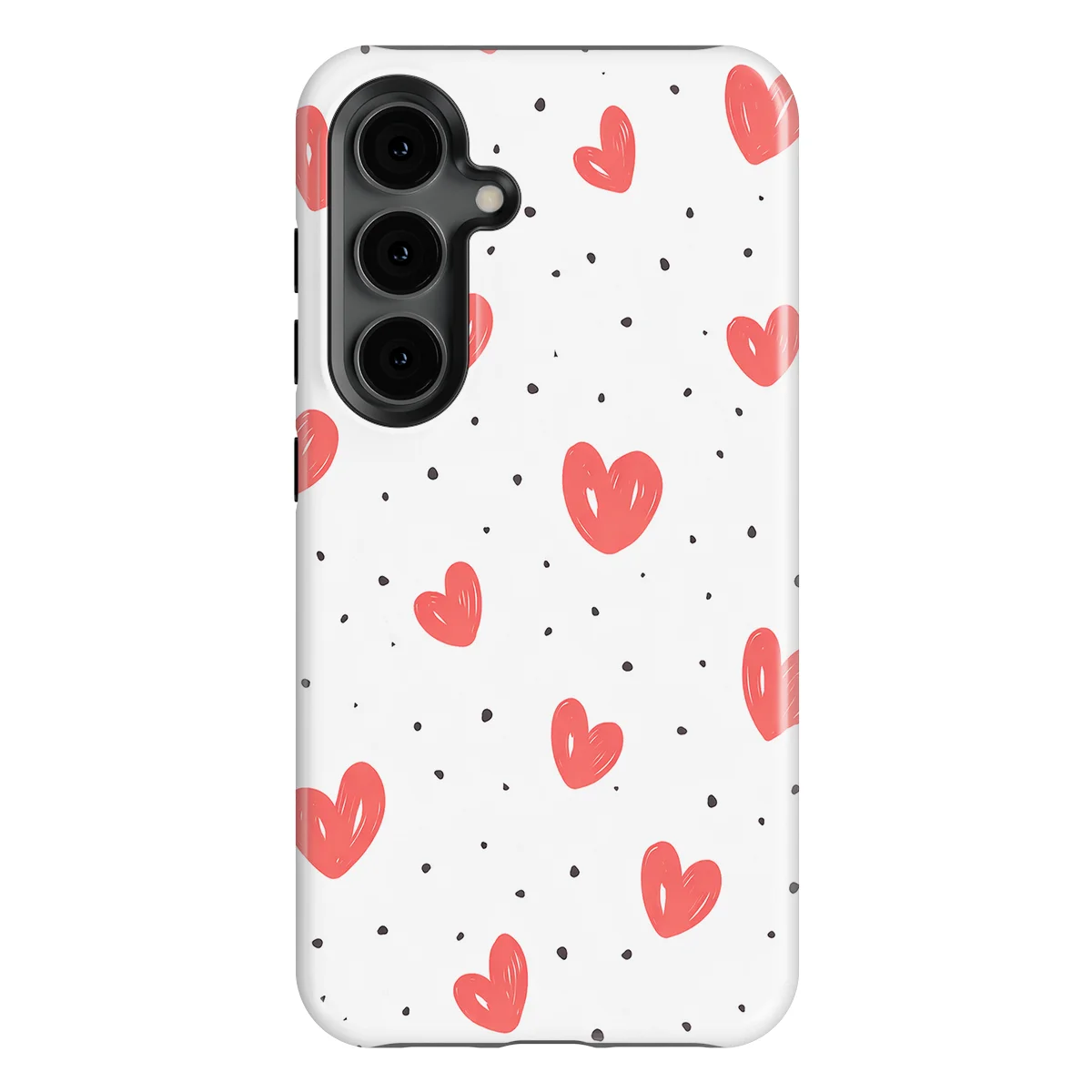 Little Love - Cherry Hearts - White/Red/Multicolor case for Galaxy S24 - Image 1
