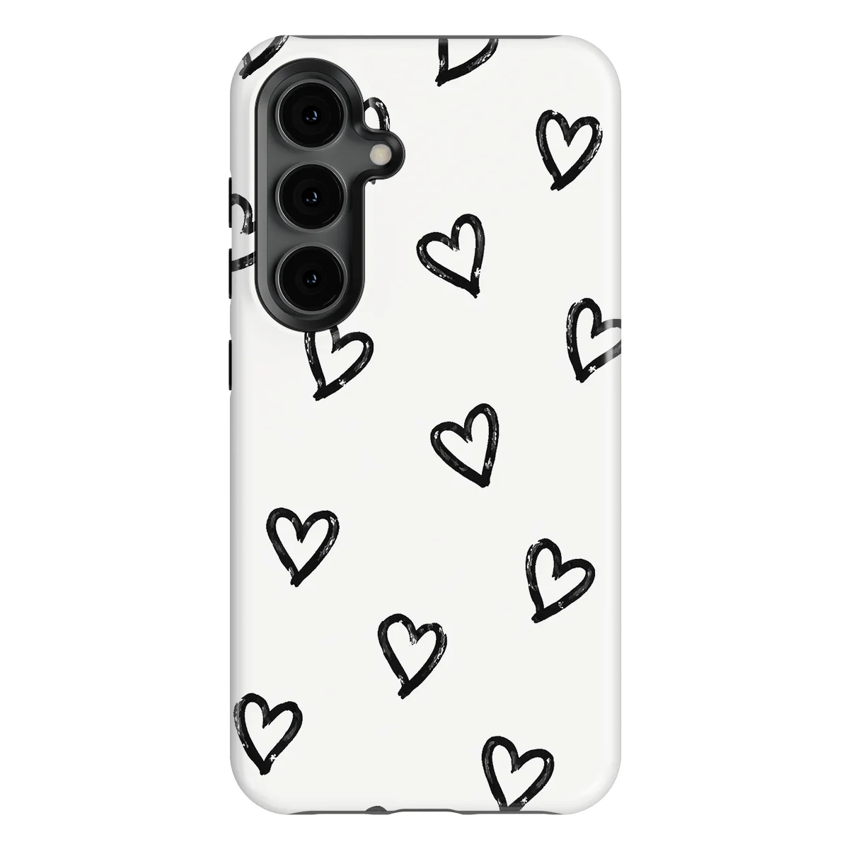 Little Love - Mono Hearts - White/Black/Multicolor case for Galaxy S24 - Image 1