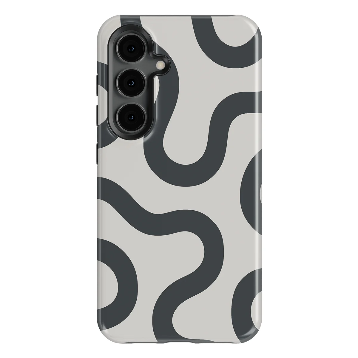 Motion Flow - Graphite Glide - White/Grey case for Galaxy S24 - Image 1