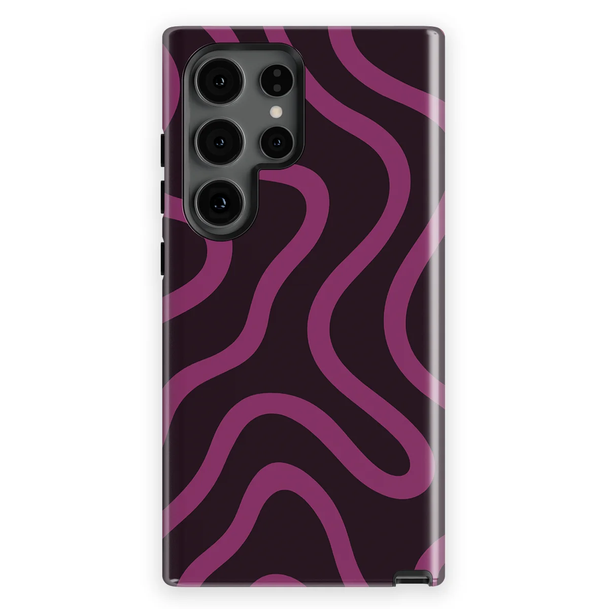 Curvy Lines - Velvet Mood - Purple/Pink case for Galaxy S24 Ultra - Image 1