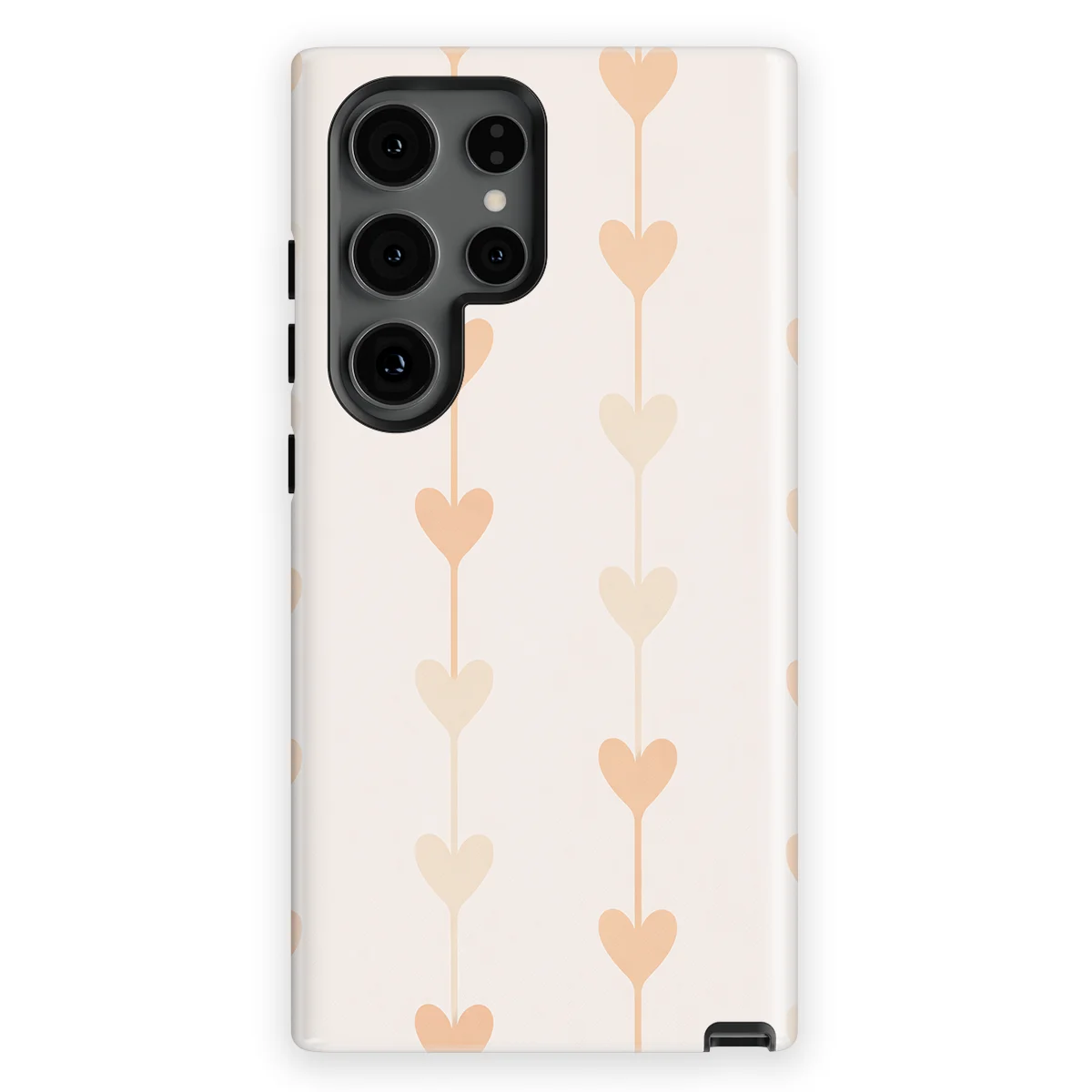 Little Love - Vertical Hearts - Pink/Multicolor case for Galaxy S24 Ultra - Image 1