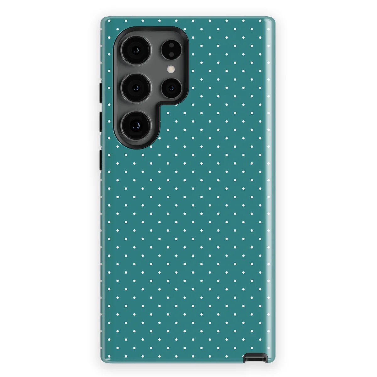 Micro Polka - Deep Teal - Turqoise case for Galaxy S24 Ultra - Image 1