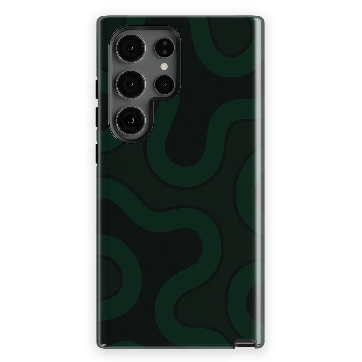 Motion Flow - Dark Drift - Black/Green case for Galaxy S24 Ultra - Image 1
