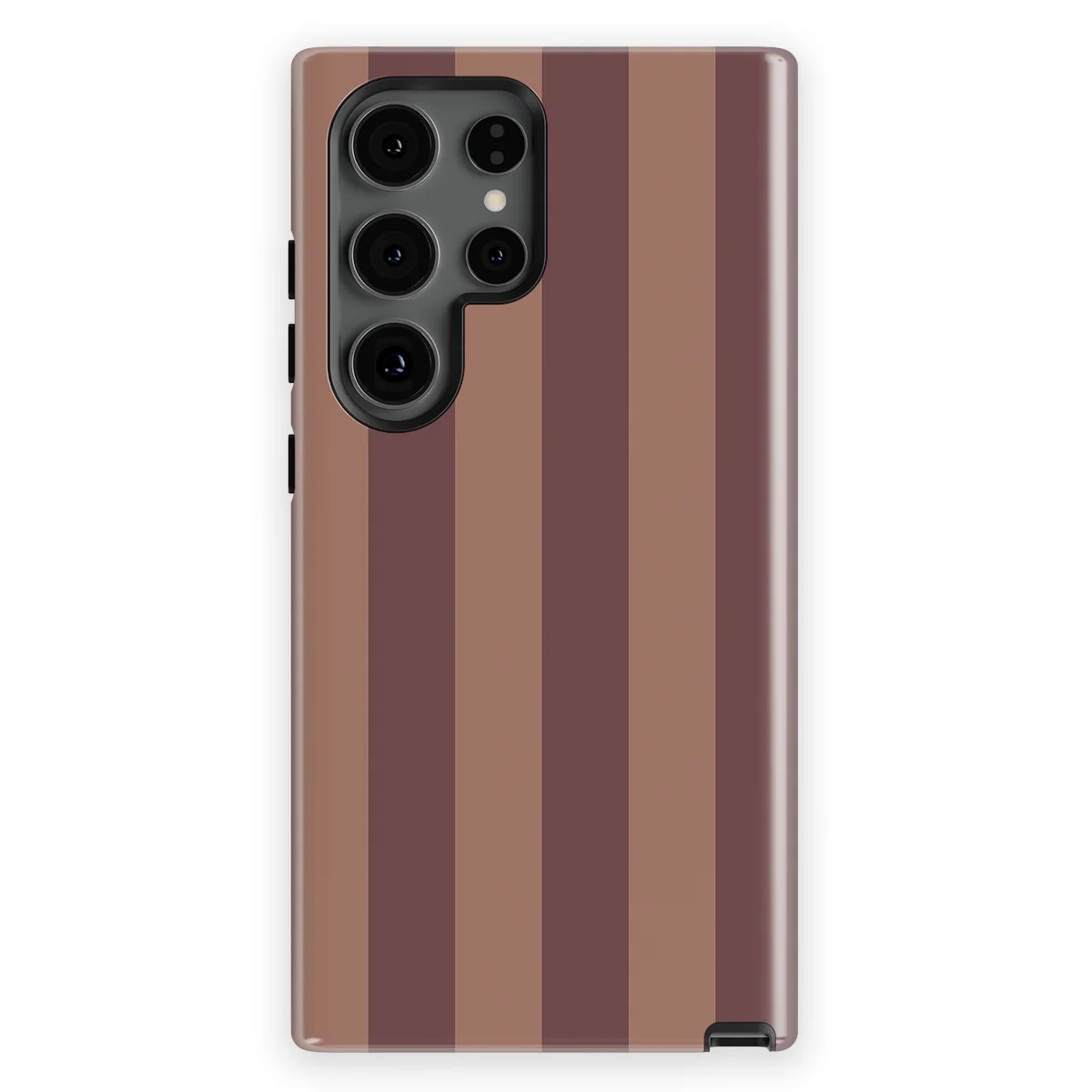 Stripes - Burgundy Rush - Purple/Brown/Multicolor case for Galaxy S24 Ultra - Image 1