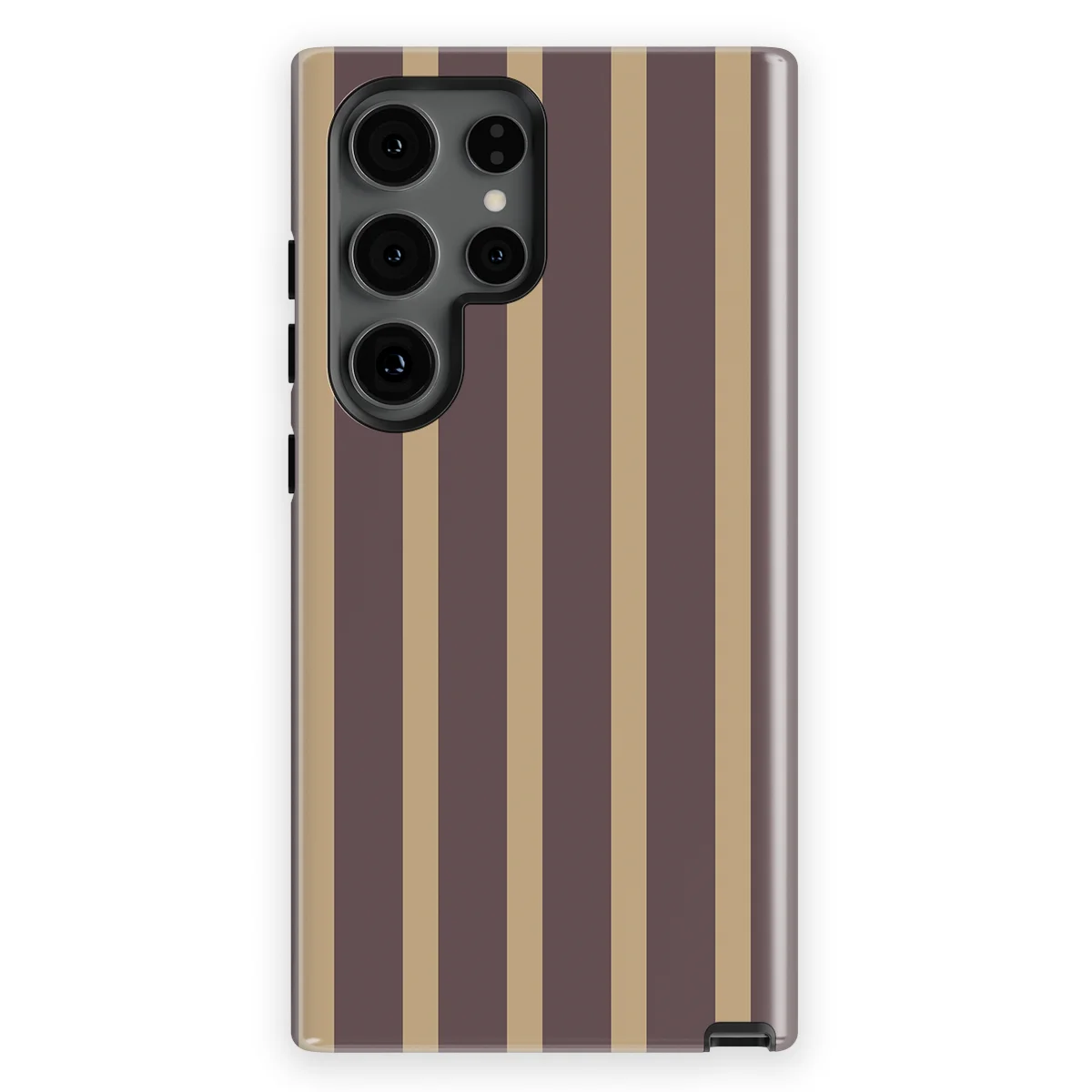 Stripes - Velvet Praline - Purple/Brown/Multicolor case for Galaxy S24 Ultra - Image 1