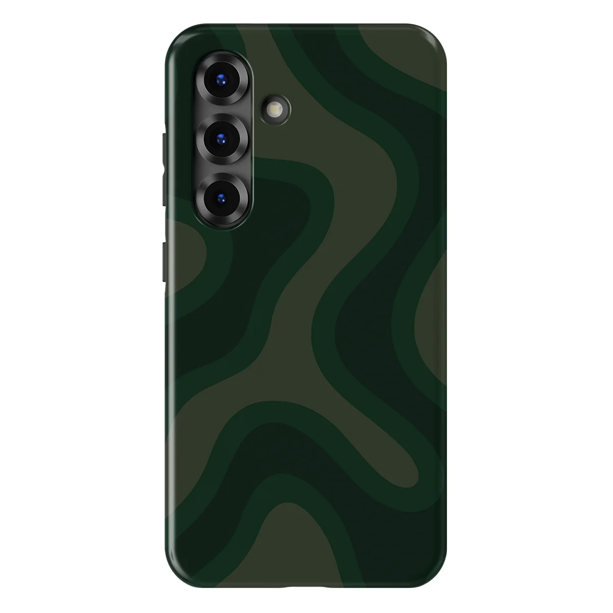 Curvy Lines - Evergreen Drift - Green case for Galaxy S25 FE - Image 1