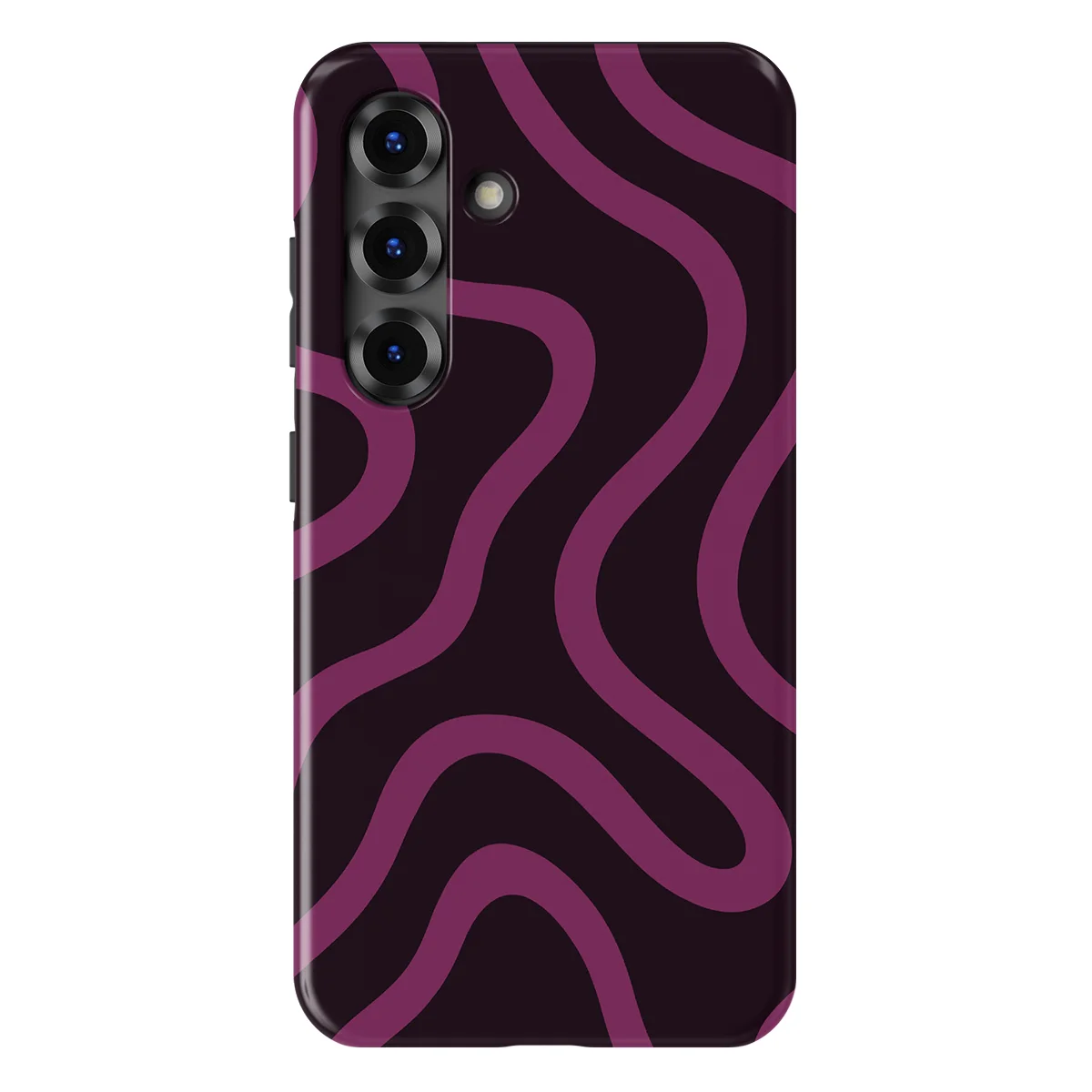 Curvy Lines - Velvet Mood - Purple/Pink case for Galaxy S25 FE - Image 1