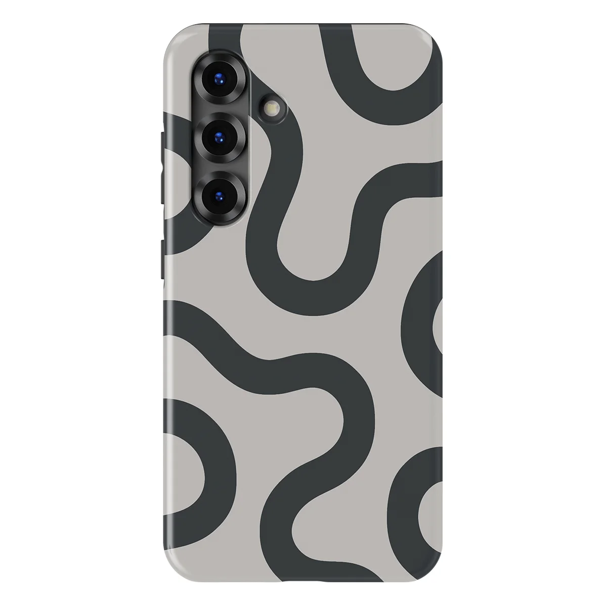 Motion Flow - Graphite Glide - White/Grey case for Galaxy S25 FE - Image 1