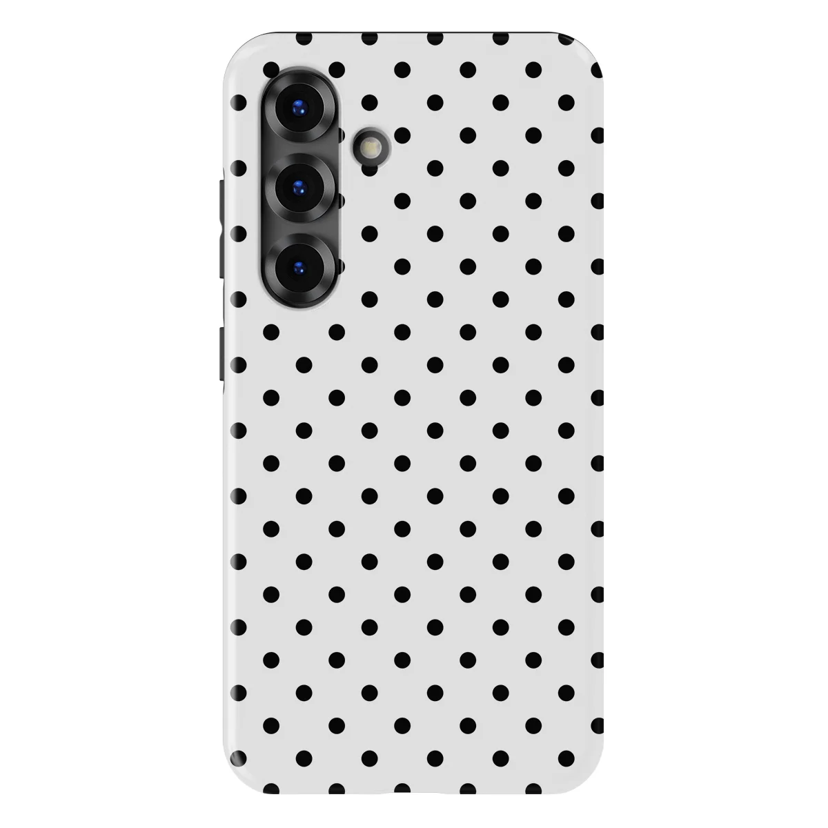 Polka Dots - Mono Dots - White/Black case for Galaxy S25 FE - Image 1