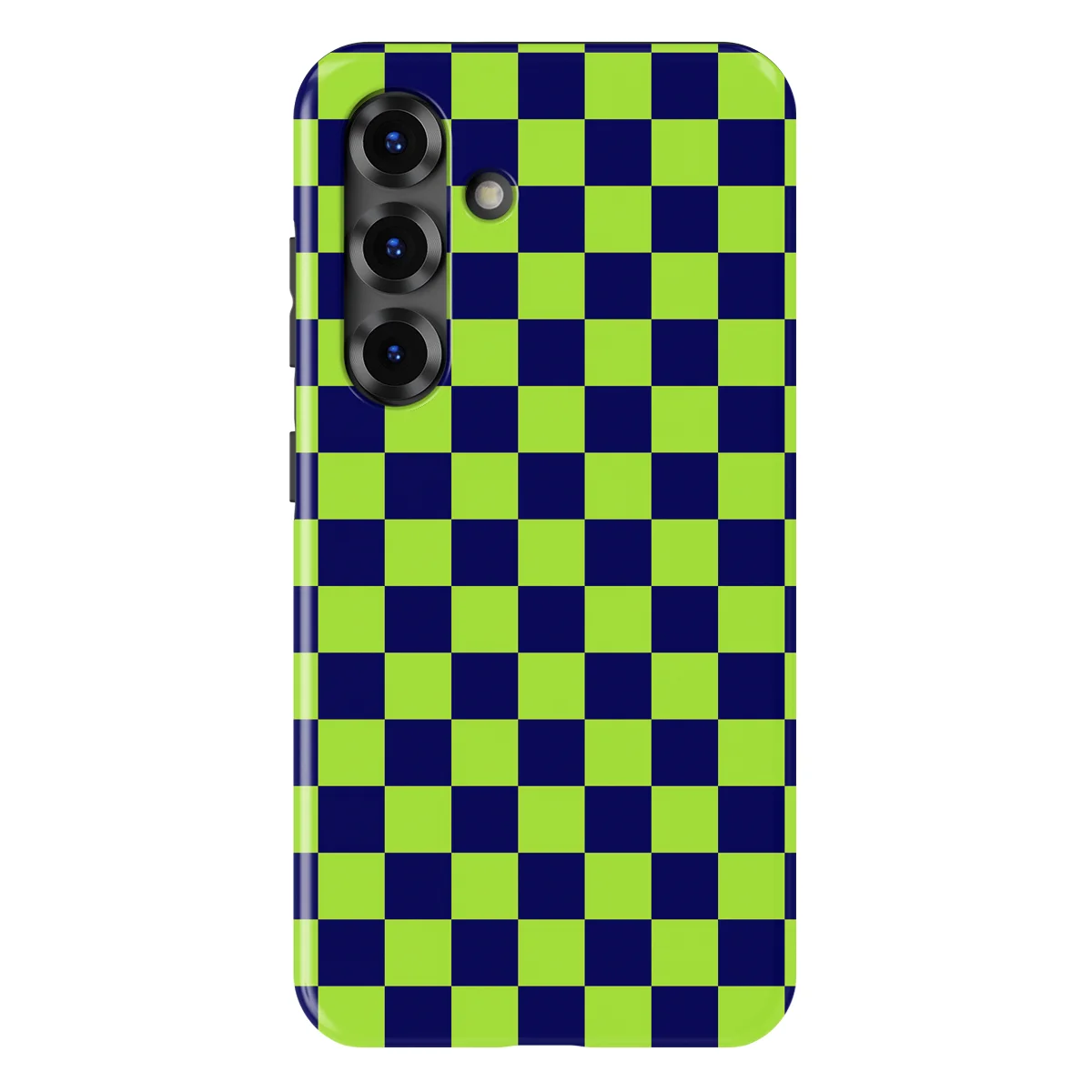 Tiny Squares - Acid Grid - Green/Blue/Multicolor case for Galaxy S25 FE - Image 1