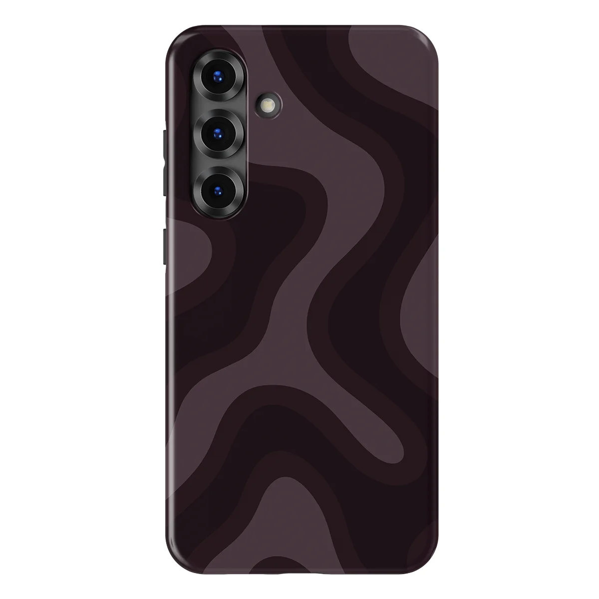 Curvy Lines - Aubergine Fade - Purple/Pink case for Galaxy S25 Plus - Image 1