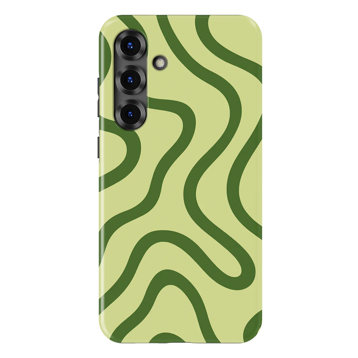 Curvy Lines - Leaf Loop - Green case for Galaxy S25 Plus - Image 1