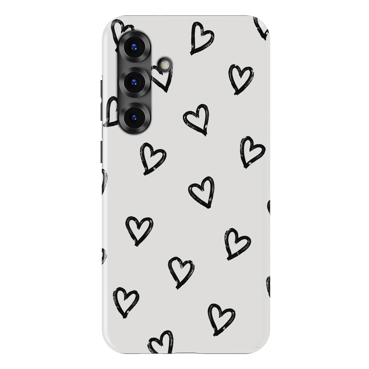 Little Love - Mono Hearts - White/Black/Multicolor case for Galaxy S25 Plus - Image 1