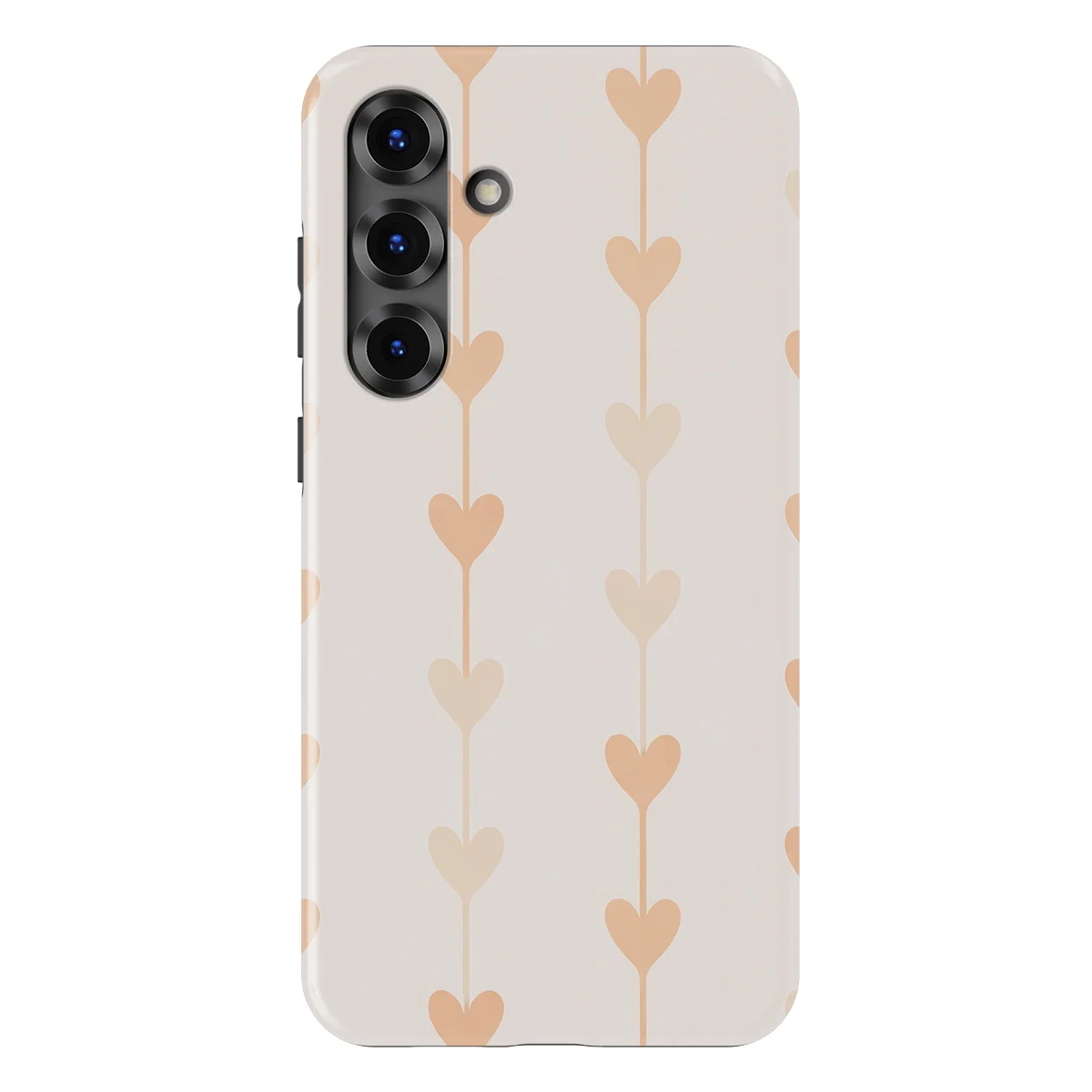 Little Love - Vertical Hearts - Pink/Multicolor case for Galaxy S25 Plus - Image 1