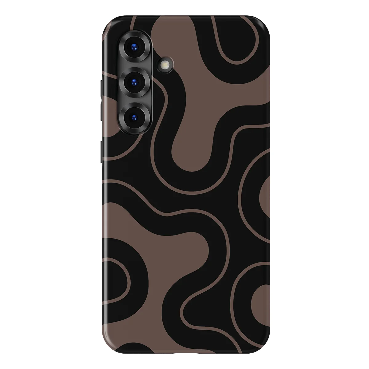 Motion Flow - Wander Lines - Black/Grey case for Galaxy S25 Plus - Image 1