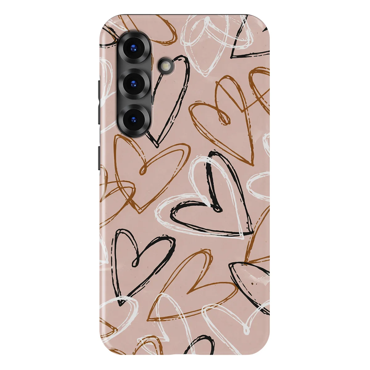 Little Love - Artful Hearts - Pink/Multicolor case for Galaxy S25 - Image 1