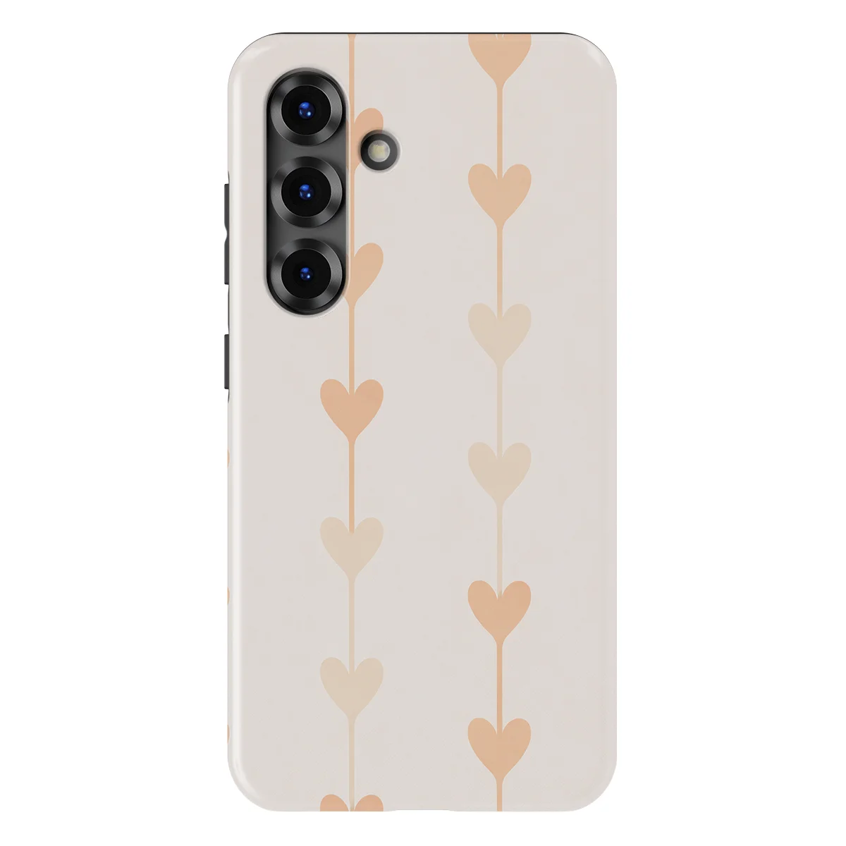 Little Love - Vertical Hearts - Pink/Multicolor case for Galaxy S25 - Image 1