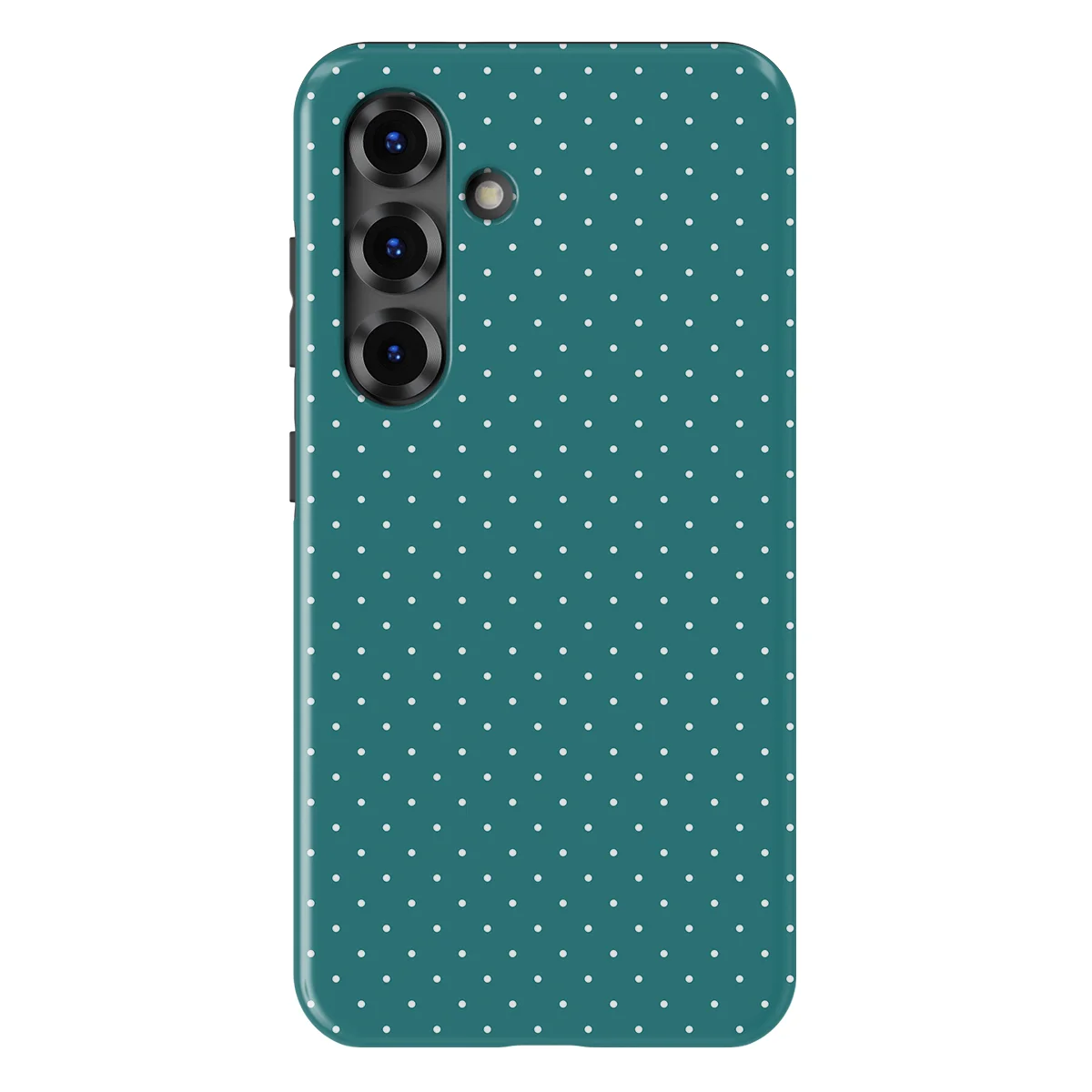 Micro Polka - Deep Teal - Turqoise case for Galaxy S25 - Image 1