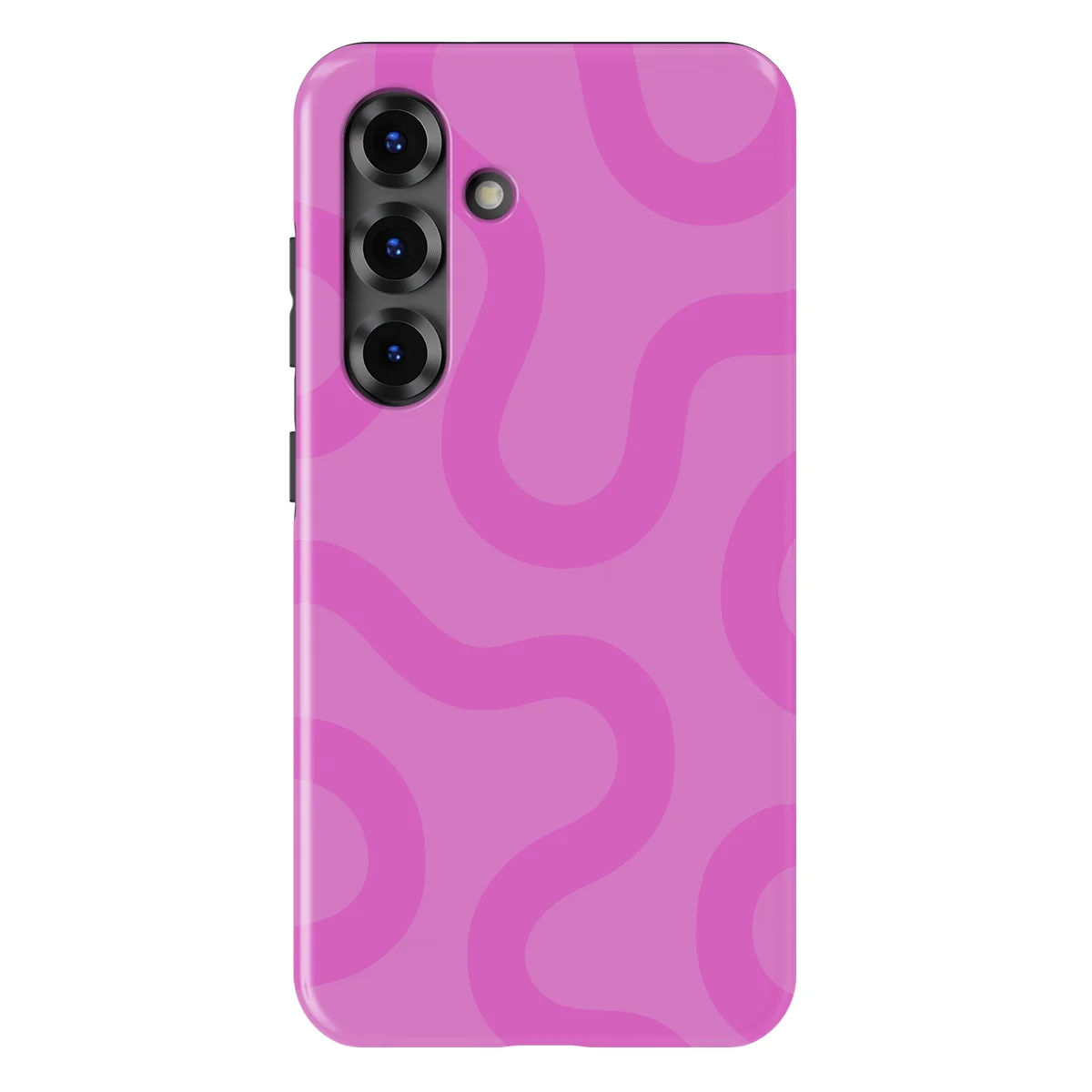 Motion Flow - Bubble Waves - Pink case for Galaxy S25 - Image 1