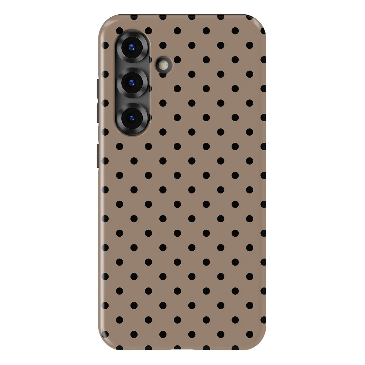 Polka Dots - Cacoa Noir - Brown/Black case for Galaxy S25 - Image 1