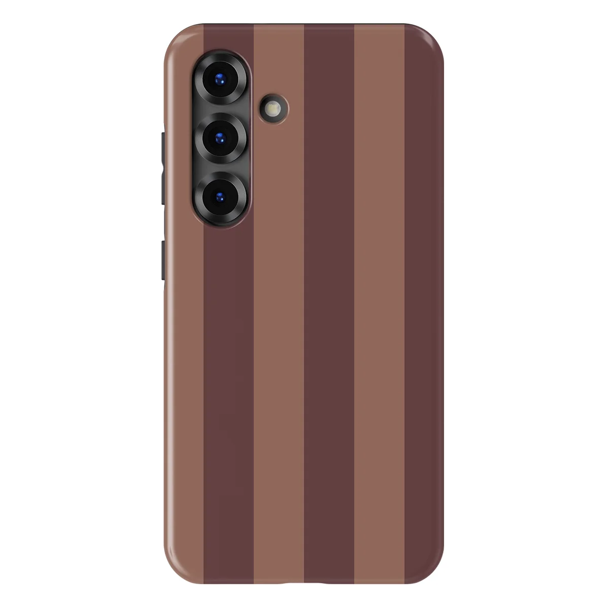 Stripes - Burgundy Rush - Purple/Brown/Multicolor case for Galaxy S25 - Image 1