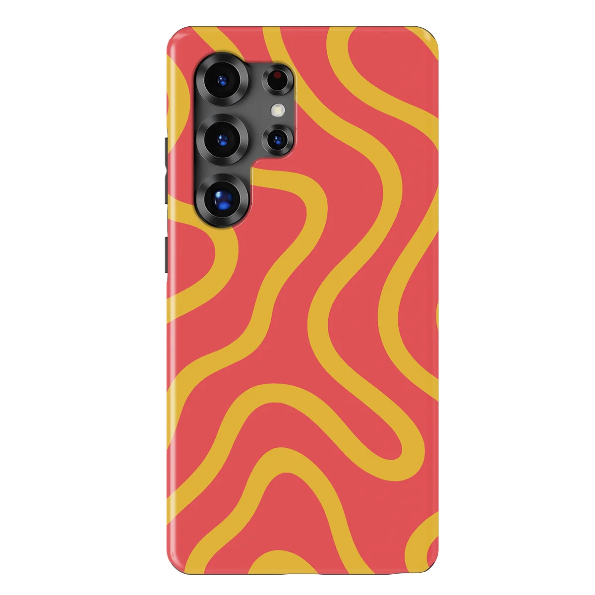 Curvy Lines - Sunburst Drift - Pink/Yellow case for Galaxy S25 Ultra - Image 1