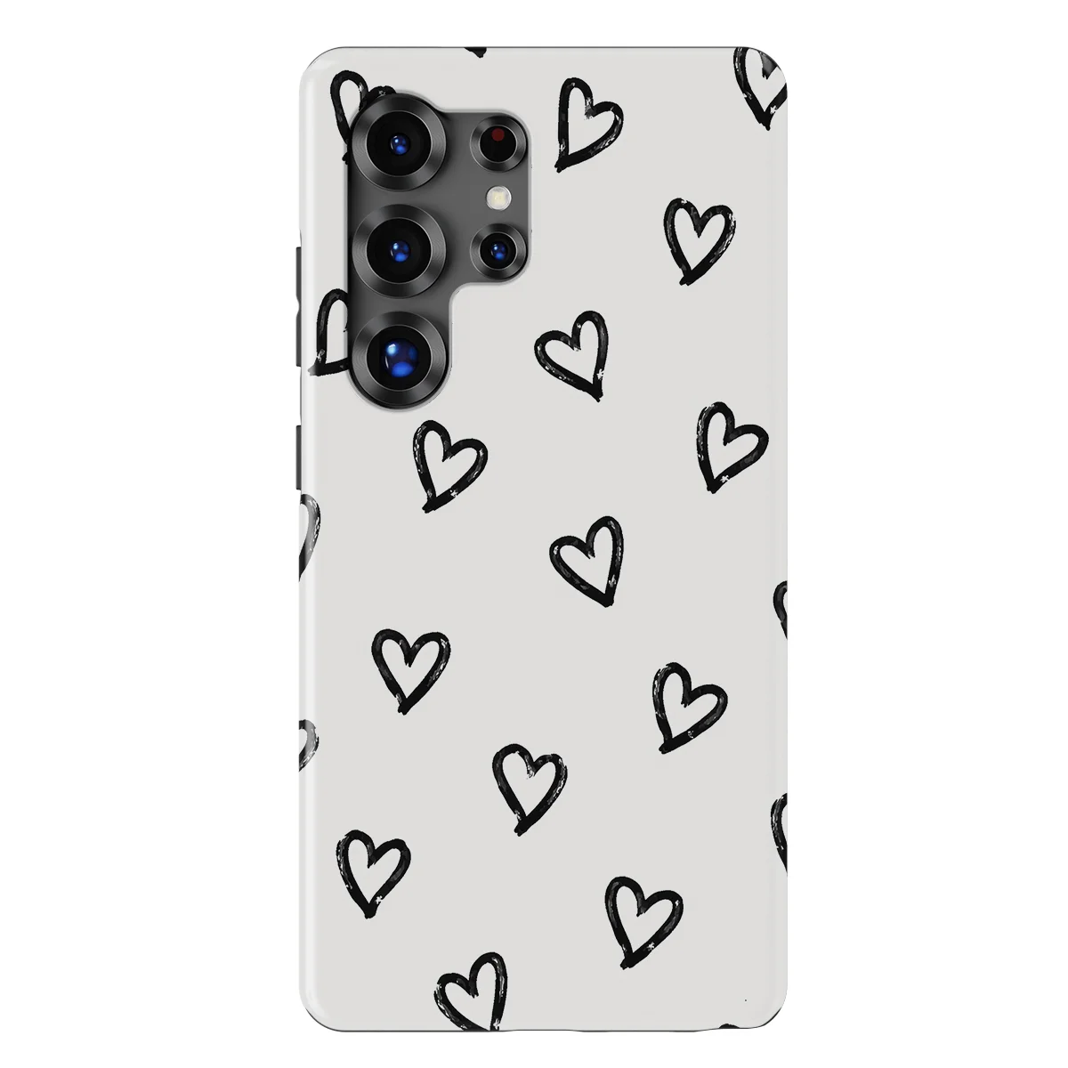 Little Love - Mono Hearts - White/Black/Multicolor case for Galaxy S25 Ultra - Image 1