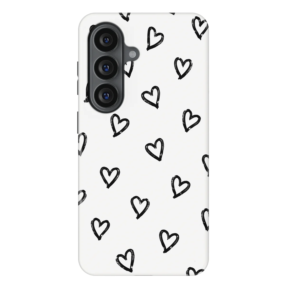 Little Love - Mono Hearts - White/Black/Multicolor case for Galaxy S26 Plus - Image 1