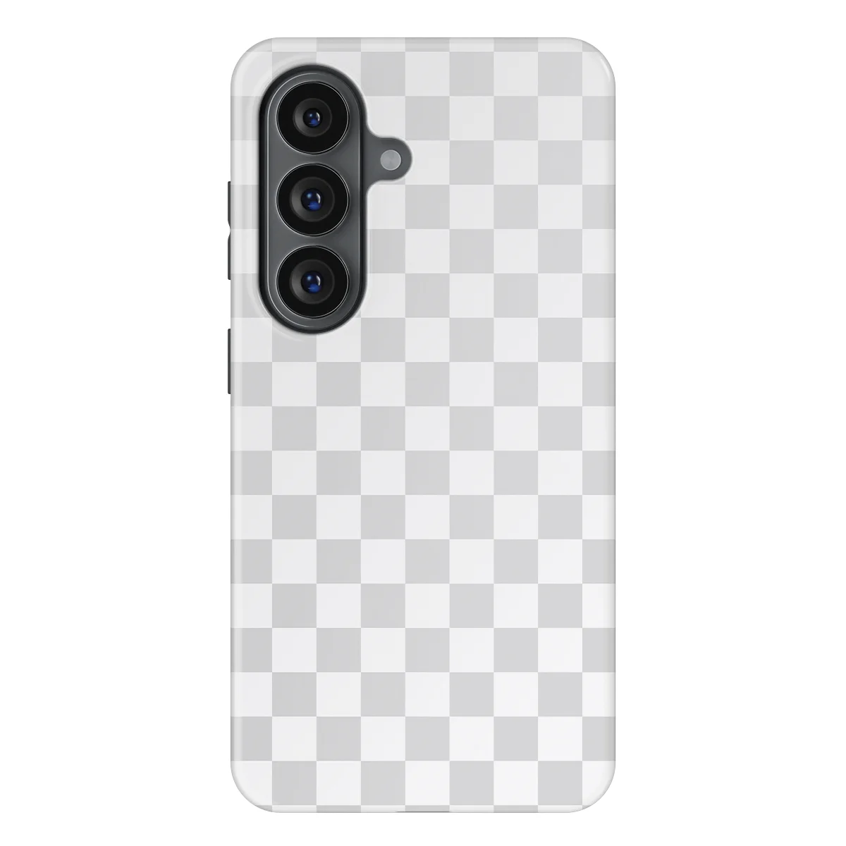 Tiny Squares - Ivory Squares - White/Grey case for Galaxy S26 Plus - Image 1