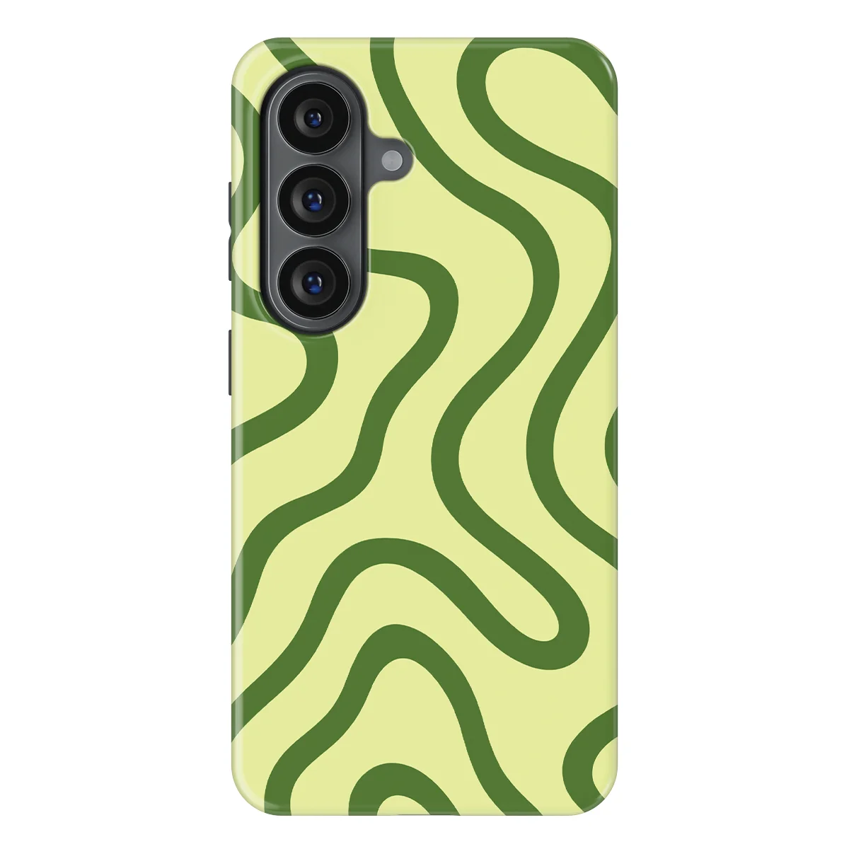Curvy Lines - Leaf Loop - Green for Galaxy S26
