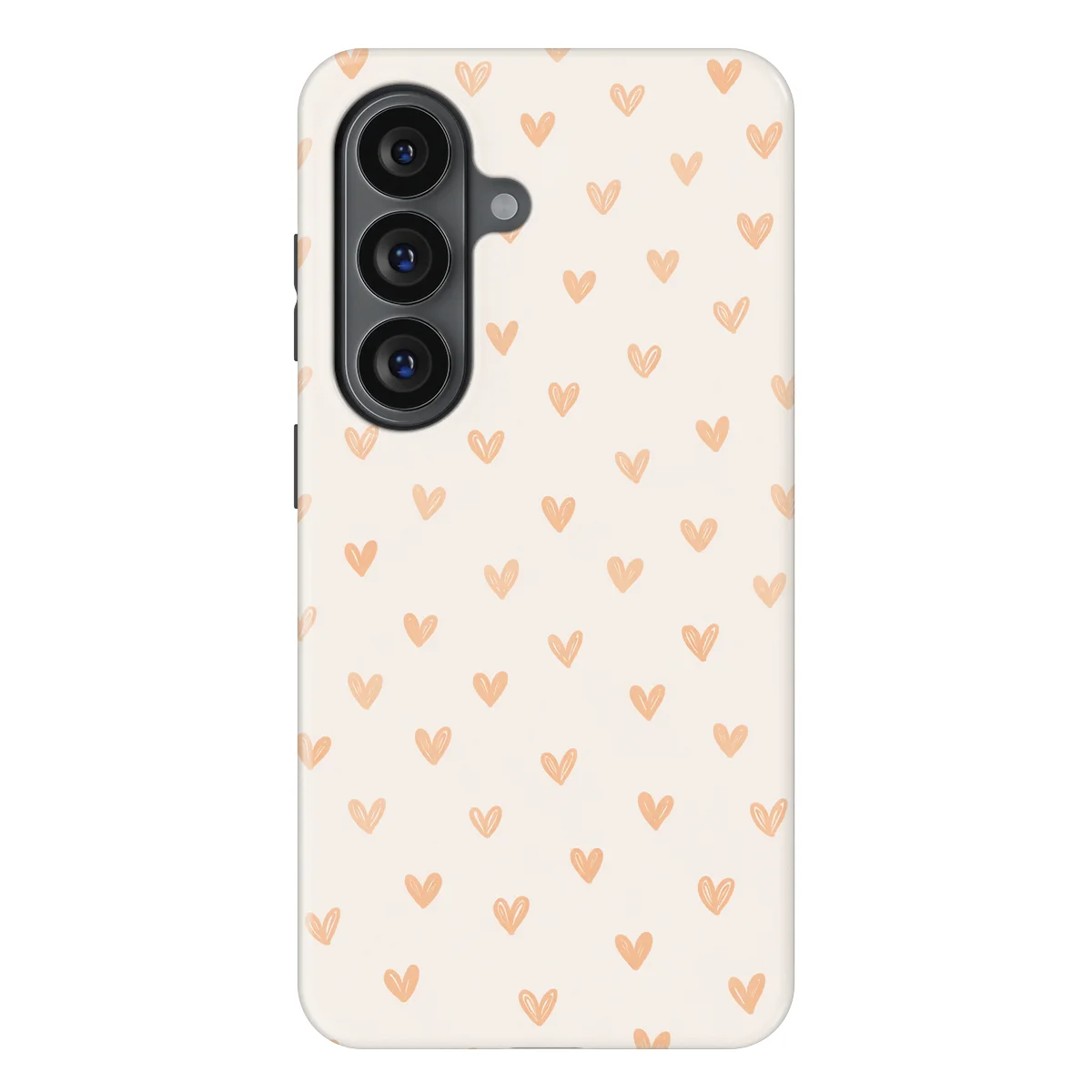 Little Love - Blush Hearts - White/Orange case for Galaxy S26 - Image 1