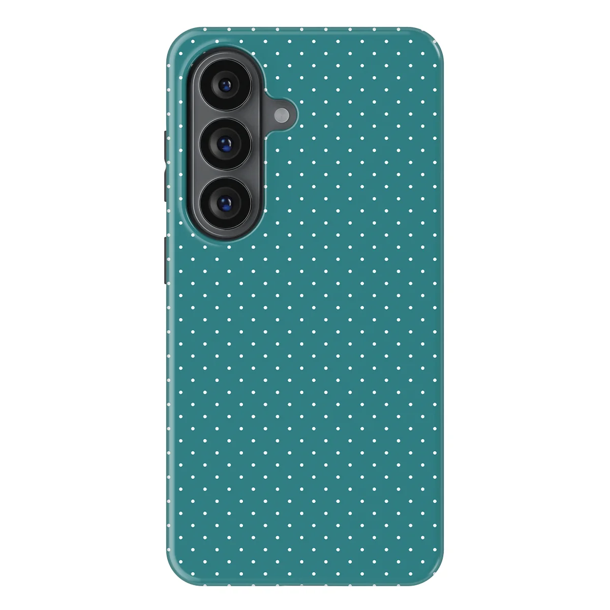Micro Polka - Deep Teal - Turqoise case for Galaxy S26 - Image 1