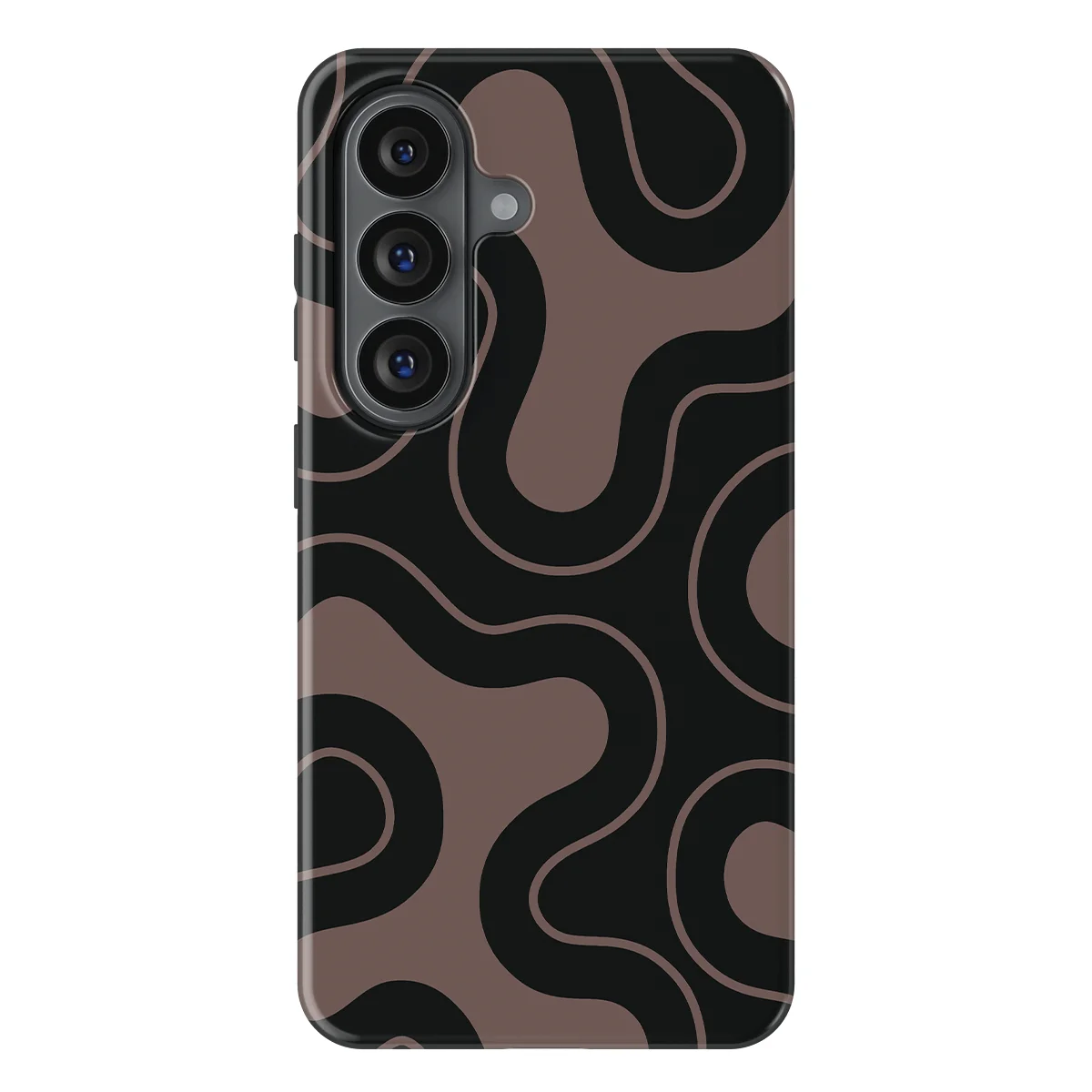 Motion Flow - Wander Lines - Black/Grey case for Galaxy S26 - Image 1