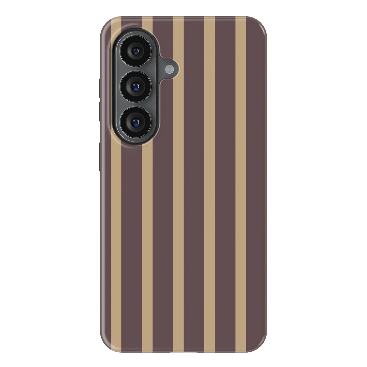 Stripes - Velvet Praline - Purple/Brown/Multicolor case for Galaxy S26 - Image 1
