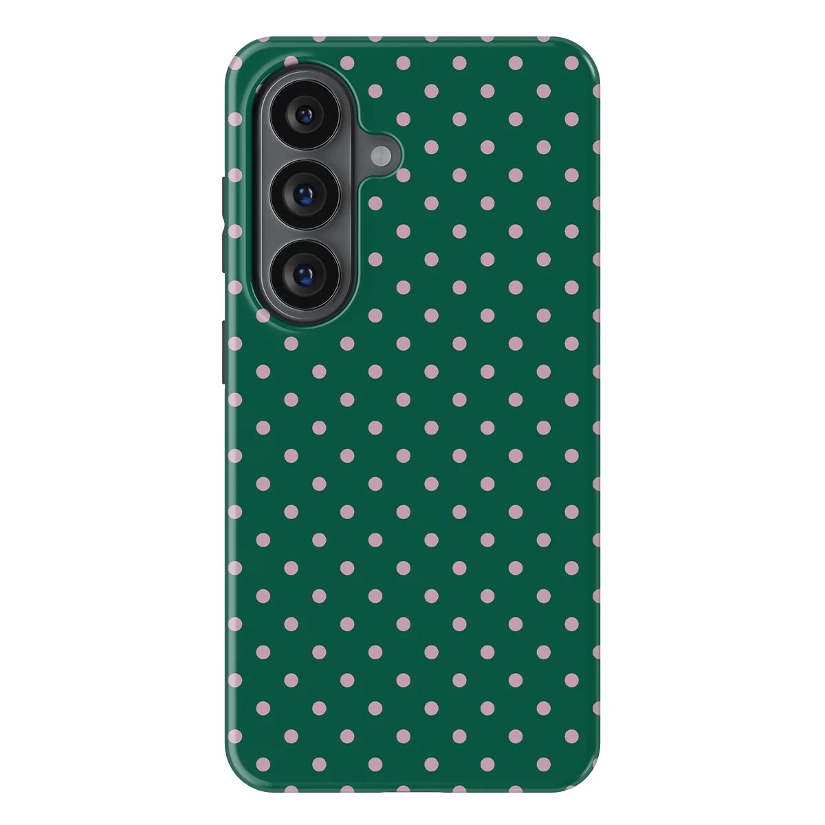 Polka Dots - Forest Blush - Green/Pink case for Galaxy S26 Ultra - Image 1
