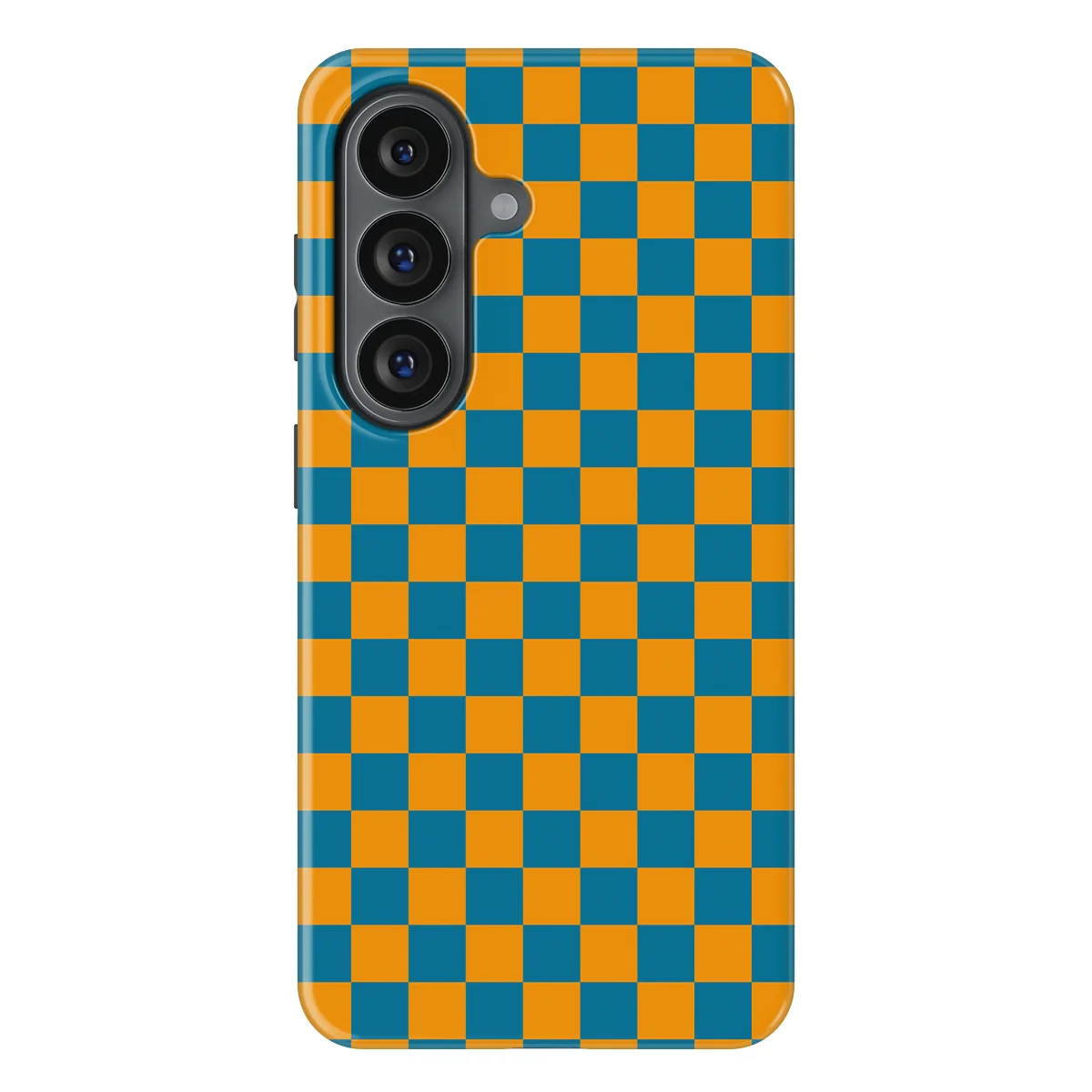 Tiny Squares - Petrol Pop - Orange/Blue/Multicolor case for Galaxy S26 Ultra - Image 1