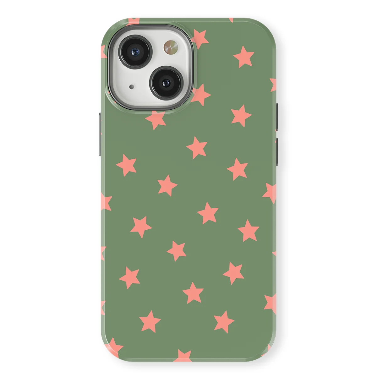 Starline - Pink Moss - Green/Pink/Multicolor case for iPhone 13 Mini - Image 1