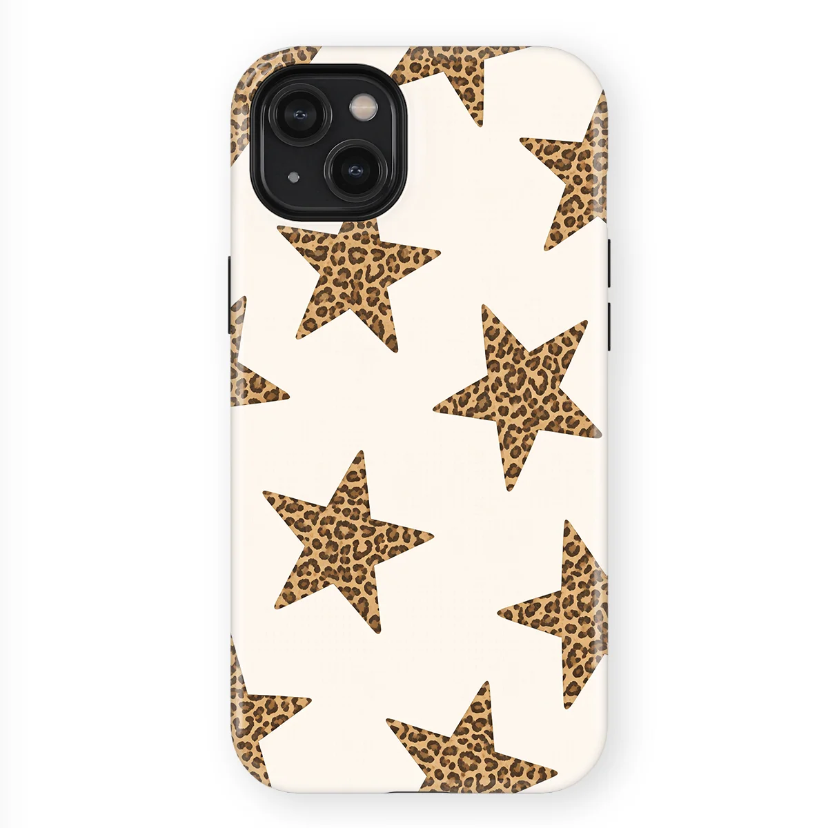 Starline - Leopard Glow - White/Brown/Multicolor case for iPhone 15 Plus - Image 1