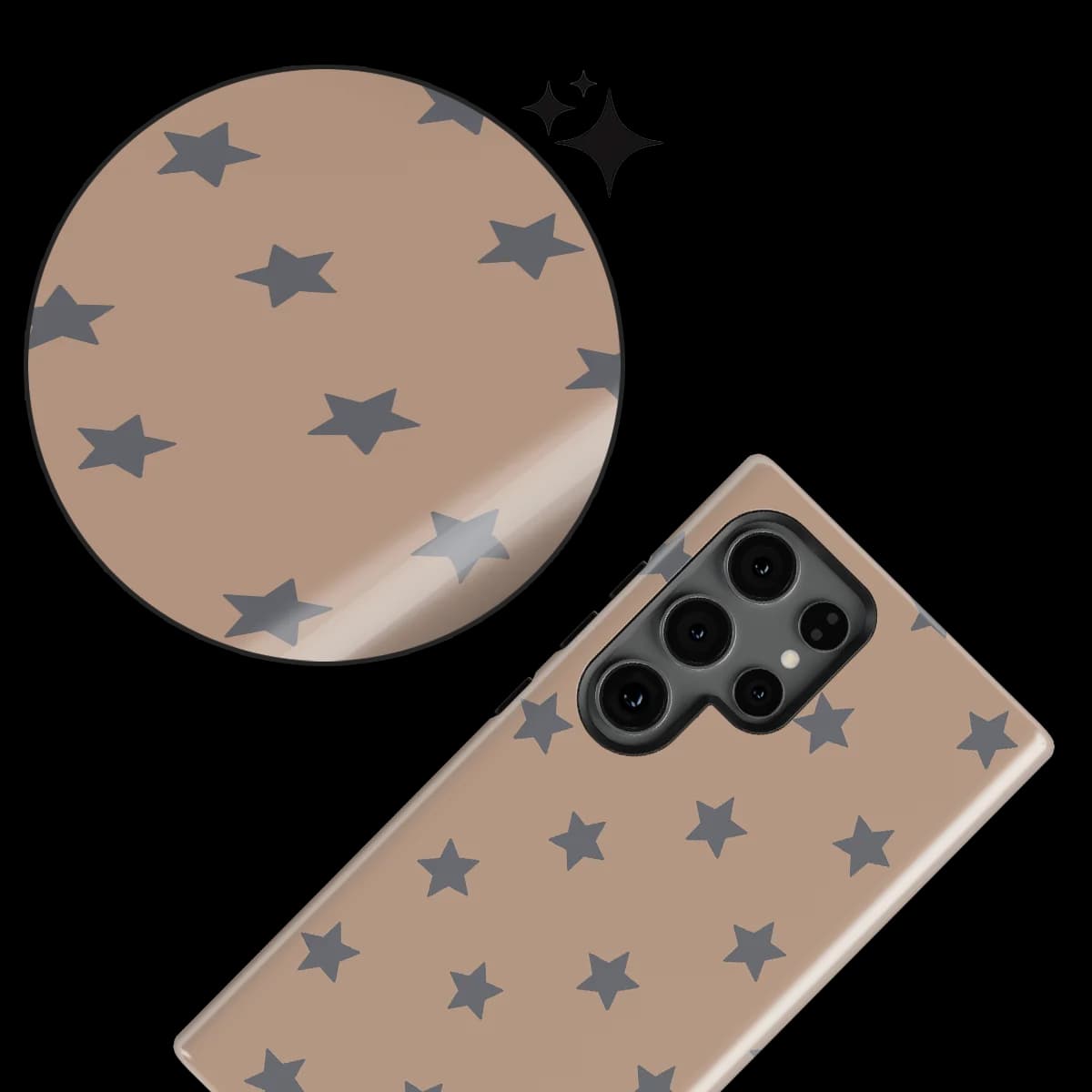 Starline - Mocha Stars - Brown/Grey/Multicolor for Galaxy S24 Ultra