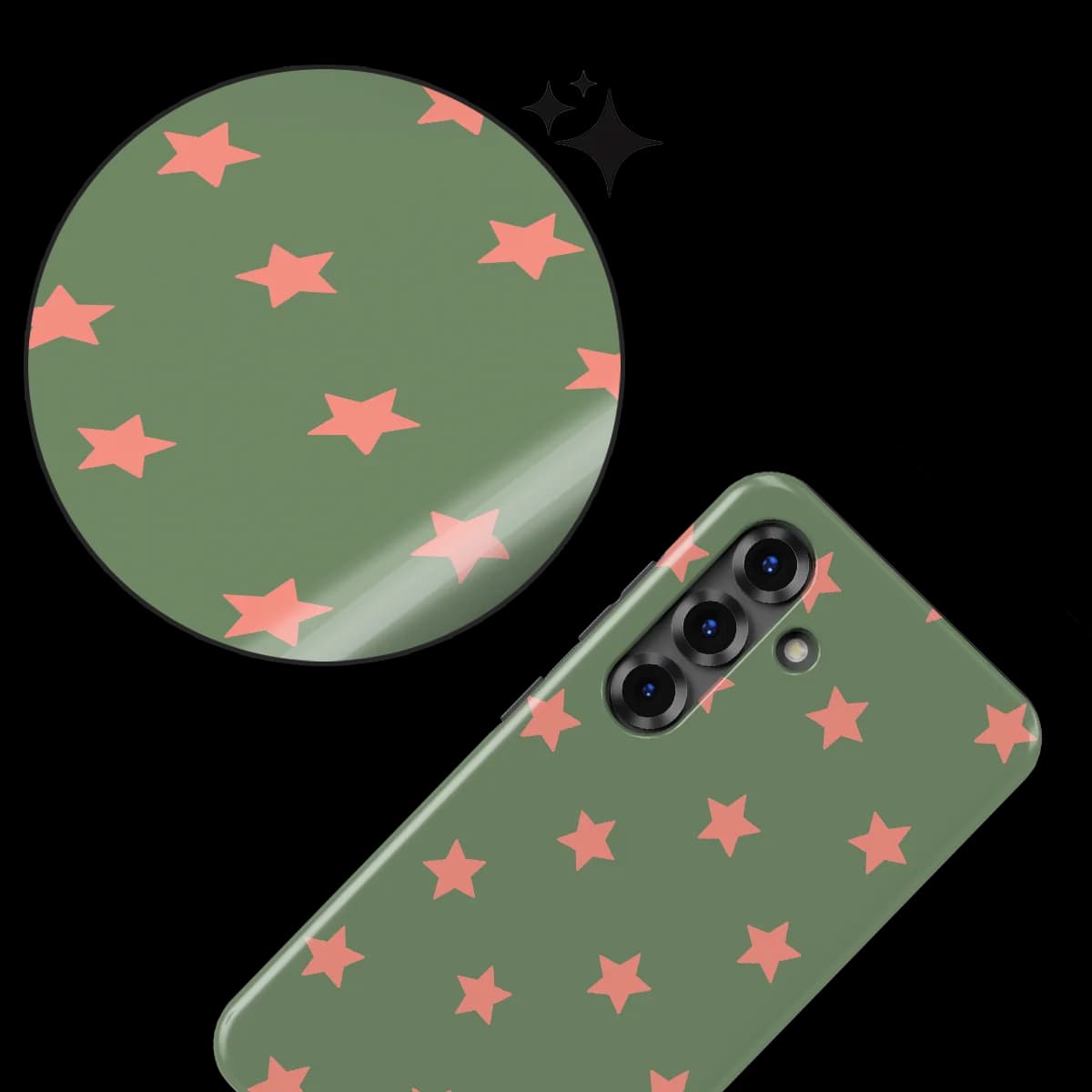 Starline - Pink Moss - Green/Pink/Multicolor for Galaxy S25 FE