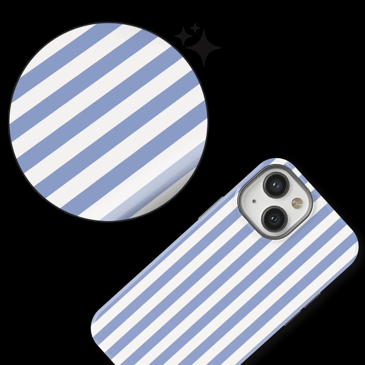 Stripes - Ocean Lane - White/Blue/Multicolor for iPhone 12 Mini