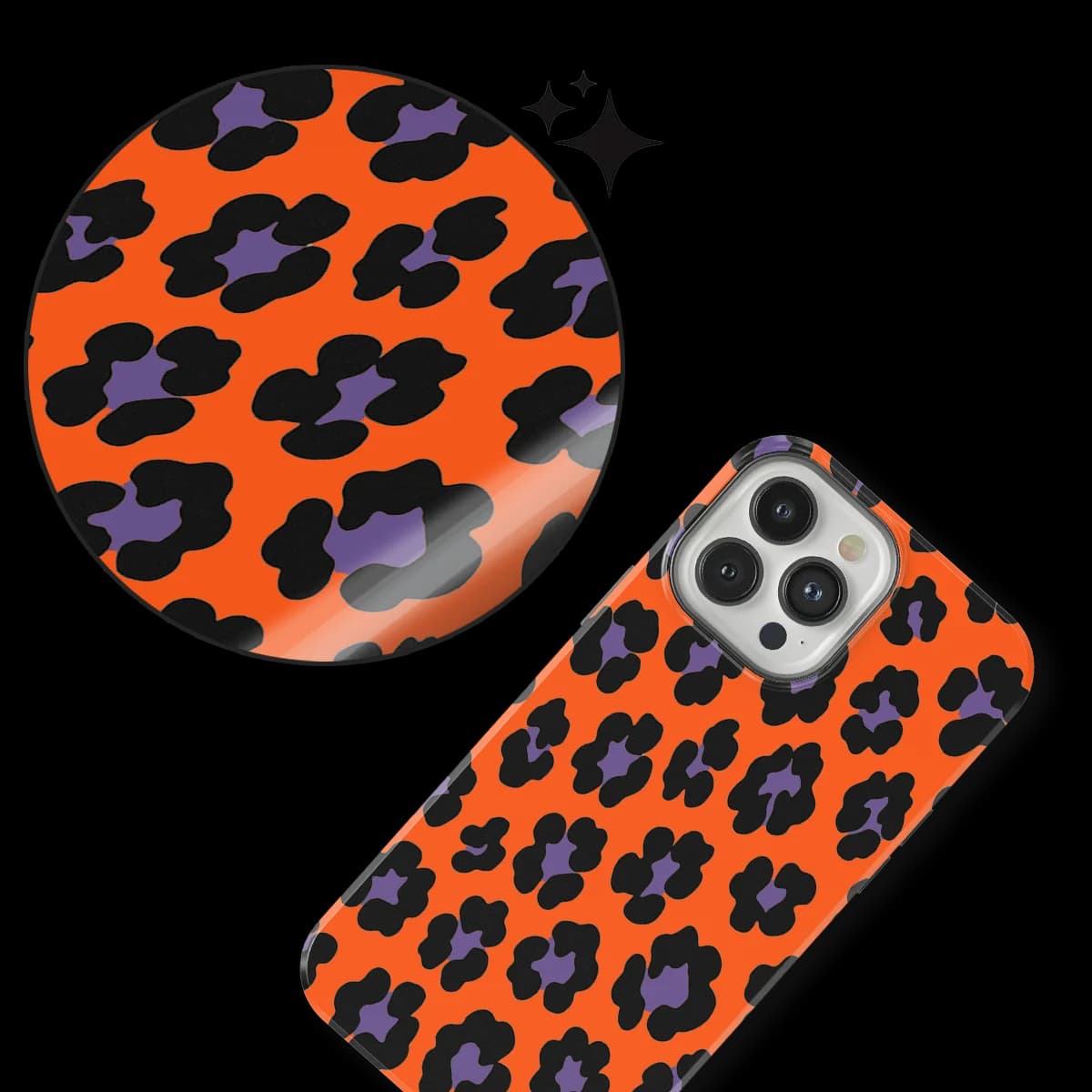 Animals - Bold Bite - Purple/Orange for iPhone 13 Pro